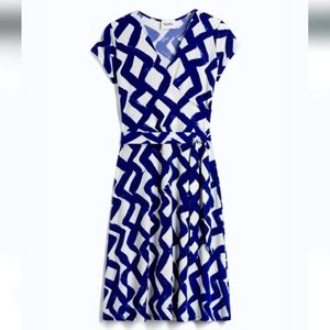 Leota Nico Faux Wrap Jersey Dress Size MP